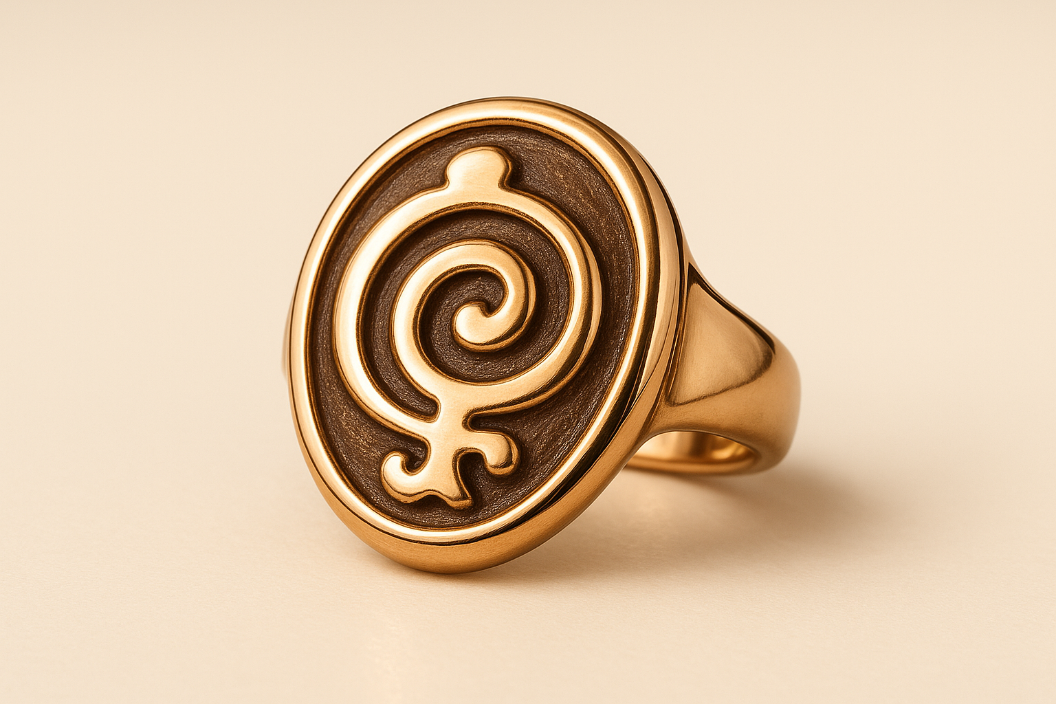 Bague Adinkra Spirale